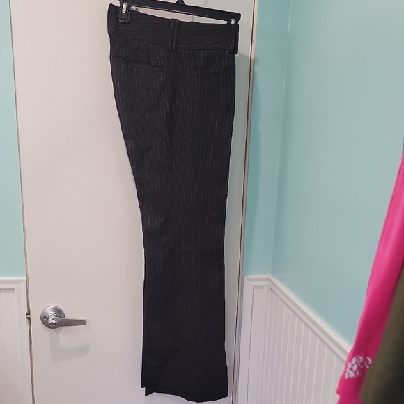 Banana Republic Pants - Banana Republic Black Pinstripe Trousers